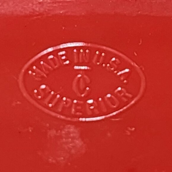 Vintage Superior Dollhouse Furniture Set Red&Yellow With 3 Wine Goblets Plastic - Picture 4 of 13